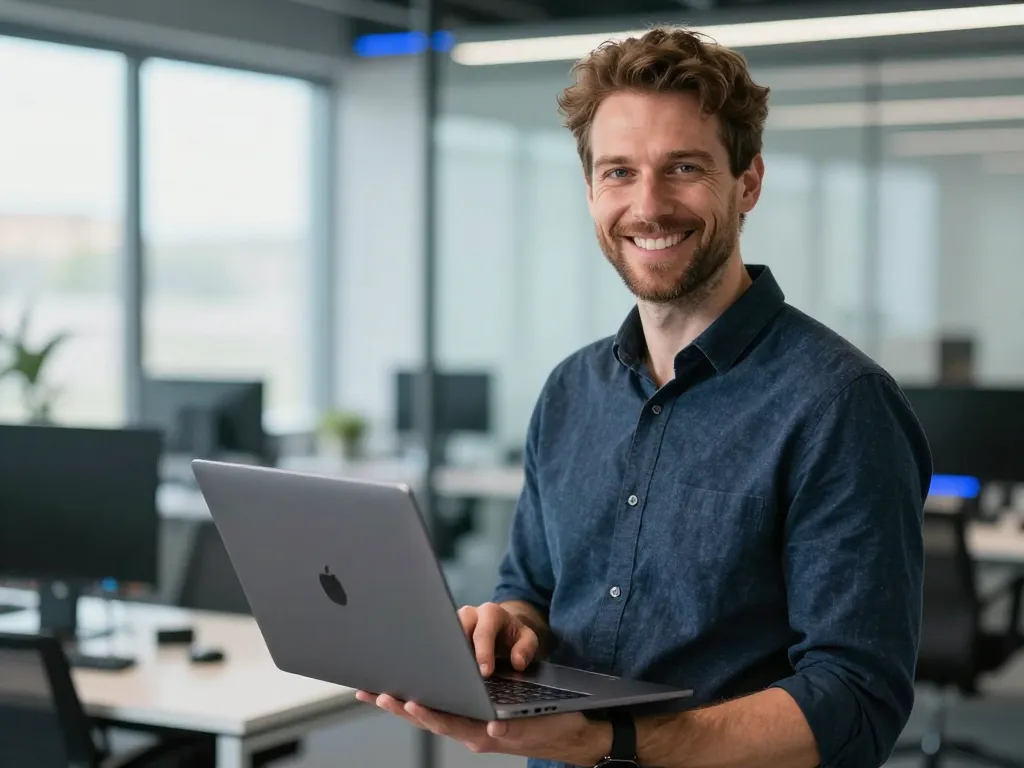 Portrait de David, votre interlocuteur expert en solutions informatiques et nouvelles technologies à Saint-Estève.